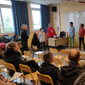 Echanges en allemand entre prof et élèves